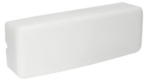 Linea Light 7809 MyWhite_B, obdélníkové venkovní svítidlo z bílého polyethylenu, 11W LED 3000K, délka 35cm, IP65