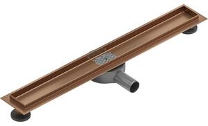 Mexen Flat 360°, tělo žlabu 60 cm, měděná matná, 1C40060