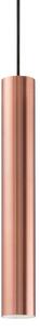 IDEAL LUX Ideal Lux závěsné světlo Look, měděná barva, Ø 6 cm, kov, Měď, Obývací pokoj / jídelna, Moderní