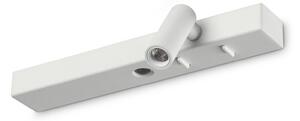 IDEAL LUX Ideal Lux LED nástěnné světlo Bonne Nuit 2, bílé, 22 cm, kov, Bílá / opál, Obývací pokoj / jídelna, kov, Moderní