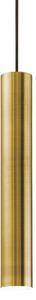 IDEAL LUX Ideal Lux závěsné světlo Look, brunováno, Ø 6 cm, kov, Hnědá / rez, Obývací pokoj / jídelna, Moderní