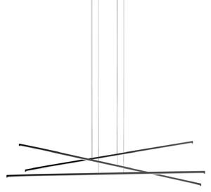 Linea Light 8207 Straight_P3, černé svítidlo nad stůl, 49W LED 2700K, 152x108cm