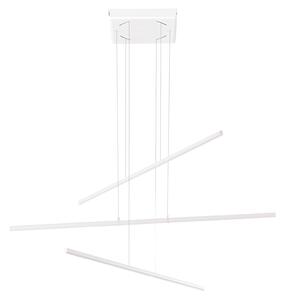 Linea Light 8202 Straight_P3, bílé subtilní svítidlo nad stůl, 34W LED 2700K, 102x73cm