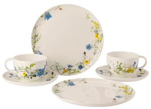 Rosenthal Dárková sada porcelánu Brillance Fleurs des Alpes, kombi šálky, talíře, 6 ks 10530-405108-28597