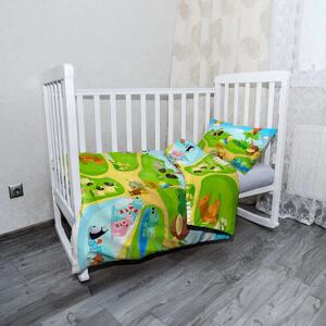Sablio Mikroplyšové dětské povlečení do postýlky Dětský motiv 3 - 120x90 / 40x60