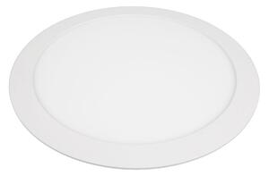 LED Solution Bílý vestavný LED panel kulatý 300mm 24W Barva světla: Teplá bílá 191110