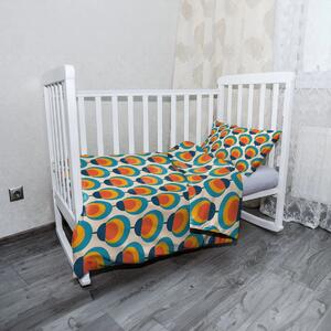 Sablio Dětské povlečení do postýlky Duhové spektrum - 120x90 / 40x60