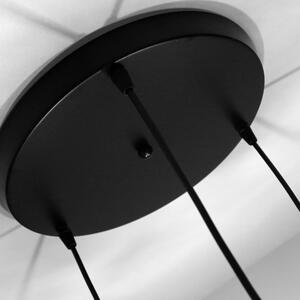 Candellux Černo-hnědý závěsný lustr Aspa pro žárovku 3x E27 s kulatou základnou 33-00613