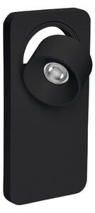 Linea Light 7973 Beebo_W, černé nástěnné svítidlo s vypínačem, 5W LED 3000K, výška 22cm