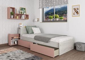 Aldo Multifunkční dětská postel pro holku Cascina, antique pink