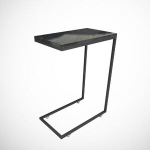 Odkládací stolek Callen Black Marble