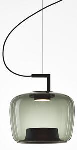Brokis PC01294_003 Double medium, závěsné svítidlo, foukané šedé kouřové sklo, 9W LED 2700K, prům. 35cm