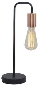 Candellux Černá stolní lampa Herpe pro žárovku 1x E27 41-66862