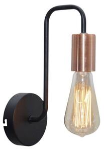 Candellux Černé nástěnné svítidlo Herpe pro žárovku E27 21-66855