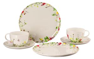 Rosenthal Dárková sada porcelánu Brillance Fleurs Sauvages, kombi šálky, talíře, 6 ks 10530-405101-28597