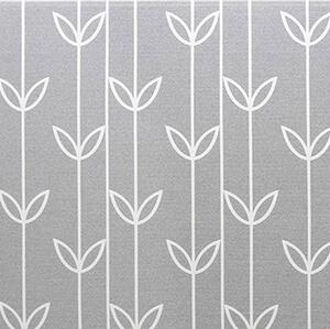 Oboustranný protiskluzový koberec Okvětní šedé lístky - 140x140 cm