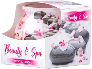 Sklo Dekor 80 x 72 mm Beauty&Spa pink vonná svíčka