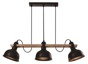 Candellux Černý závěsný lustr Reno pro žárovku 3x E27 33-79060