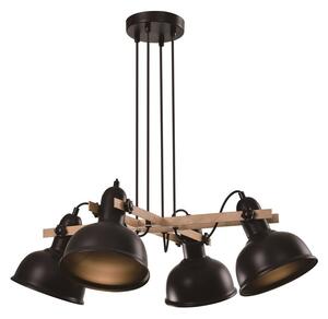 Černý závěsný lustr Reno pro žárovku 4x E27 - Candellux - LED lustry a svítidla > Kolekce svítidel > Kolekce svítidel RENO