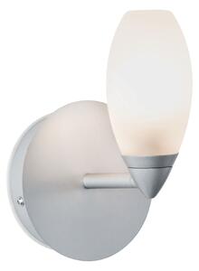 Paulmann 70838 Carina, nástěnné svítidlo 1xG9, matný chrom/sklo, výška 15,7cm, IP44