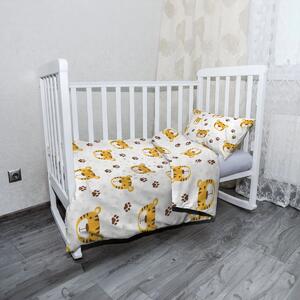 Sablio Mikroplyšové dětské povlečení do postýlky Tygřík - 120x90 / 40x60
