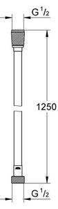 Grohe Silverflex Sprchová hadice twistfree 125 cm,, Hard Graphite lesk 28362A00