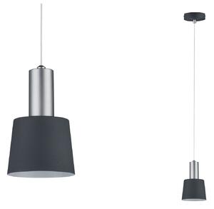 Paulmann 79691 Haldar, závěsné svítidlo 1xE14, šedá/matný chrom, průměr 12cm