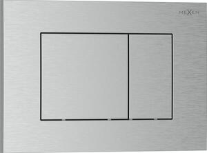 Mexen Tex 02 tlačítko splachovací, kartáčovaný nikl - 6102-10