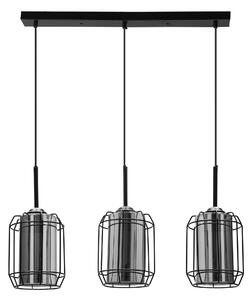 Candellux Černý závěsný lustr Jonera pro žárovku 3x E27 33-08435