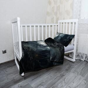 Sablio Mikroplyšové dětské povlečení do postýlky Zaklínač Hrad - 120x90 / 40x60