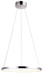 Candellux Chromové závěsné LED svítidlo Lune kulaté 40cm 25W 31-64646