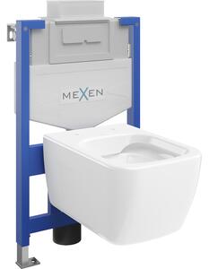 Mexen sada podomítková WC rám Fenix XS-U s WC mísou Margo, bílý lesk - 6853342XX00