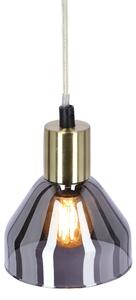 Candellux Černo-zlatý závěsný lustr Gregory pro žárovku 1x E14 31-78391