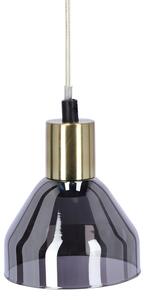 Candellux Černo-zlatý závěsný lustr Gregory pro žárovku 1x E14 31-78391