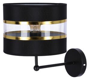 Candellux Černo-zlaté nástěnné svítidlo Andy pro žárovku 1x E27 21-06134