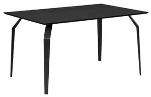 Černý dubový jídelní stůl MICADONI SONO 120 x 80 cm