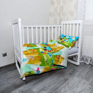 Sablio Mikroplyšové dětské povlečení do postýlky Dětský motiv 2 - 120x90 / 40x60