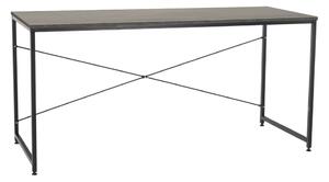 KONDELA Psací stůl, beton/černá, 150x60 cm, MELLORA