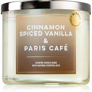 Bath & Body Works Cinnamon Spiced Vanilla & Paris Café vonná svíčka 411 g