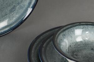 ASIR Porcelánová jídelní souprava 24 ks AQUA tmavě modrá tyrkysová