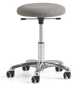 AJ Produkty Stolička na kolečkách BETA, 430-560 mm, textilní potah, béžová