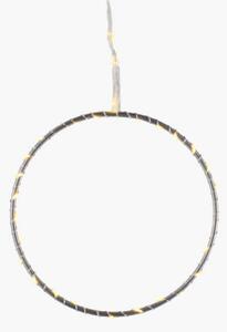 Svítící dekorace Liva Circle Silver 25 cm Sirius