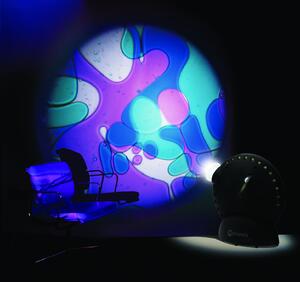 Mathmos SPL2100 +SPA0627 Space projector, oil disk fialová-modrá