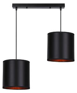 Candellux Černo-měděný závěsný lustr Candida pro žárovku 2x E27 32-00712