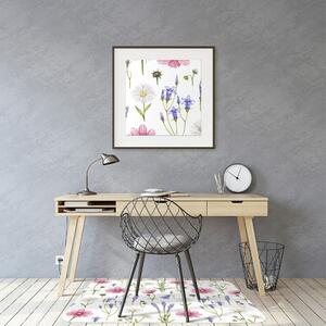 Podložka pod kolečkovou židli květy sedmikrásky