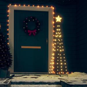 Venkovní vánoční světelný kužel, 2m vysoký, 480 LED diod, zelená konstrukce, různé barvy na výběr Barva: Teplá bílá