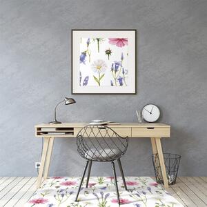 Podložka pod kolečkovou židli květy sedmikrásky