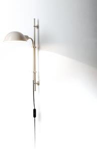 Marset A641-026 Funiculí A, nástěnná lampa nadčasového designu, 1xE14, béžová RAL 9001, výška 49,2cm