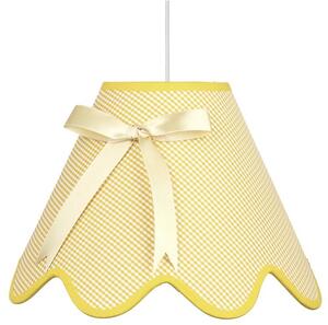 Candellux Žlutý závěsný lustr Lola pro žárovku 1x E27 31-04673