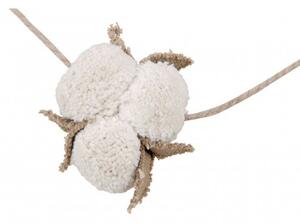 Bavlněná girlanda Cotton Bolls květiny 150 cm